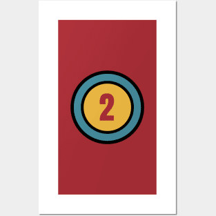 The Number Two - 2 - Second Posters and Art